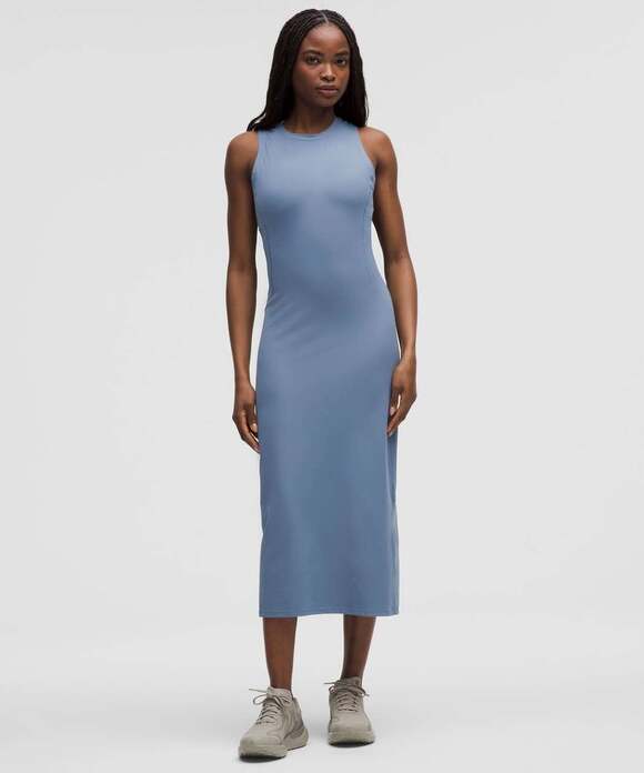 Lululemon Dresses & Skirts - Lululemon All Aligned Ribbed Midi Dress NWOT